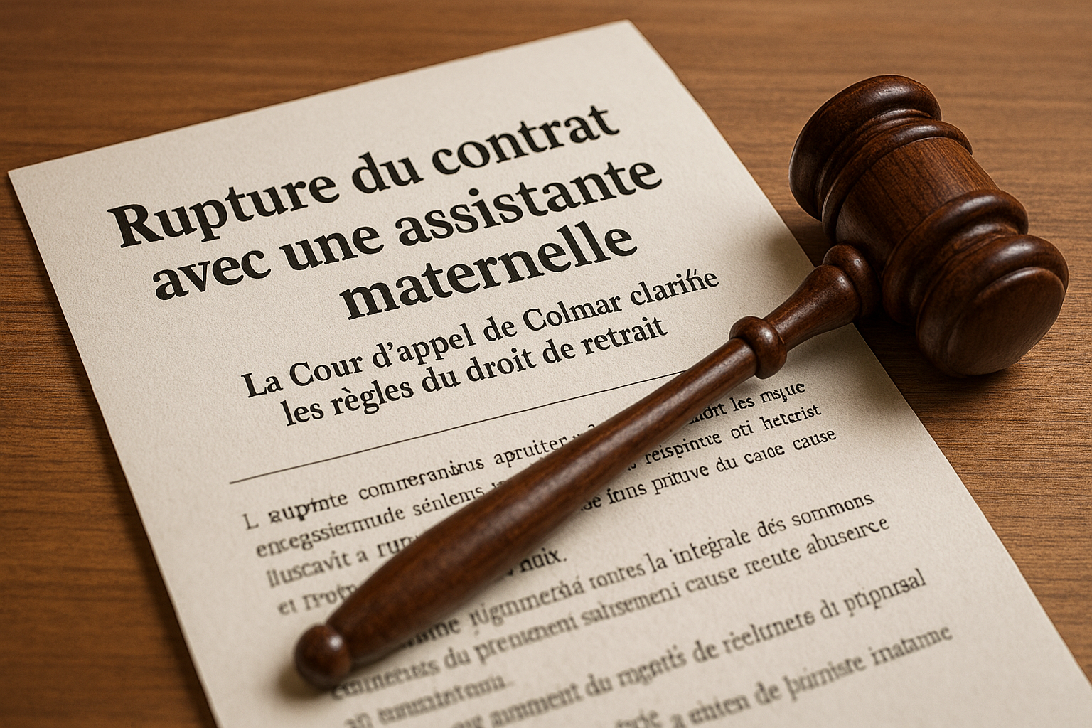 Assistante maternelle : un arrêt qui change la compréhension du droit de retrait des parents